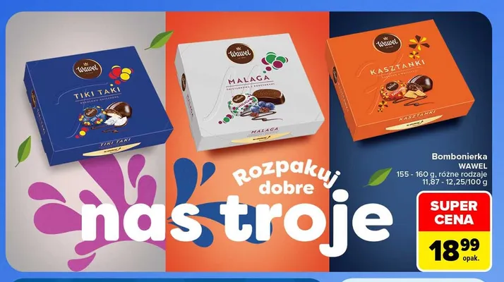 Bombonierka Kasztanki Wawel promocja w Carrefour