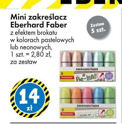Mini zakreślacz Eberhard Faber promocja w Tedi