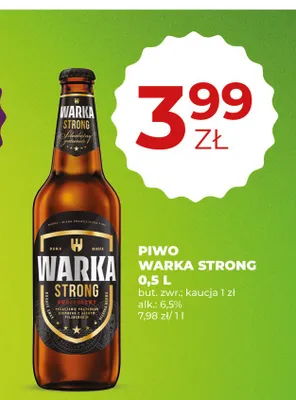 Piwo Warka Strong promocja w Duży Ben