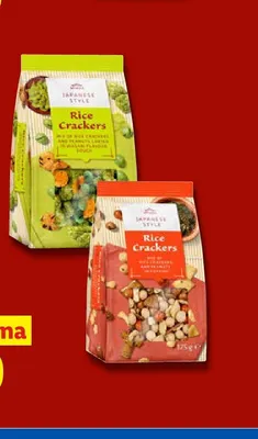 Krakersy ryżowe mix z orzeszkami Vitasia Japanese Style promocja w Lidl