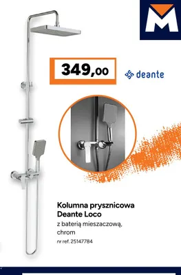 Kolumna prysznicowa Deante Loco z baterią mieszaczową promocja w Bricoman