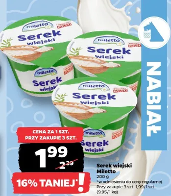 Serek wiejski promocja w Netto