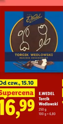 Torcik Wedlowski E.Wedel promocja w Lidl