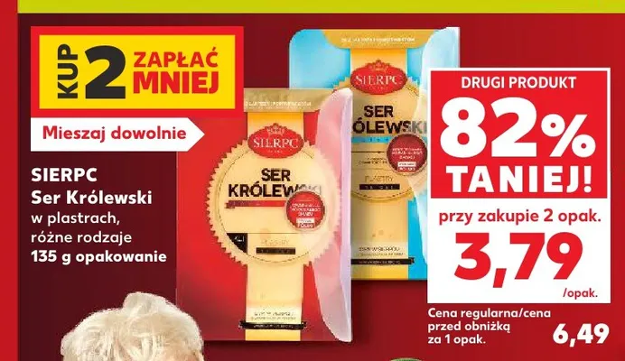 Ser Królewski w plastrach Sierpc promocja w Kaufland
