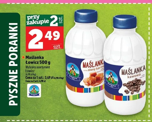 Maślanka kawowa Łowicz promocja w TOPAZ