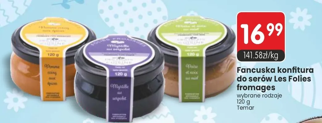 Konfitura do serów Les Folies fromages wybrane rodzaje promocja w Market Point