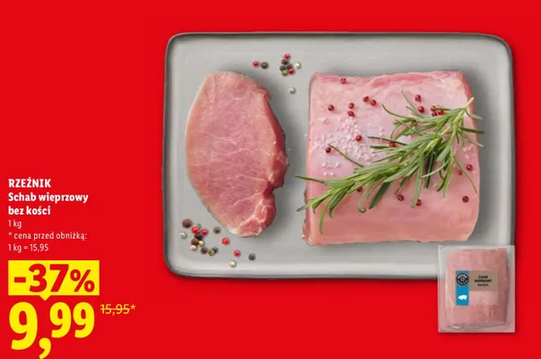 Schab wieprzowy bez kości Rzeźnik promocja w Lidl