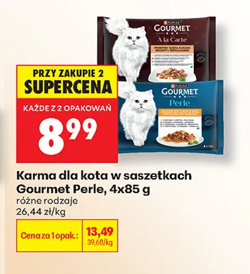 Karma dla kota w saszetkach Gourmet Perle 4-pak promocja w Biedronka