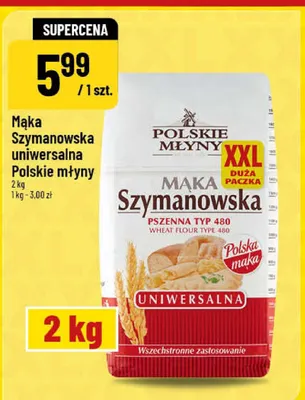 Mąka Szymanowska uniwersalna Polskie Młyny promocja w POLOmarket