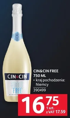 Wino CINCIN FREE 750 ML promocja w Selgros
