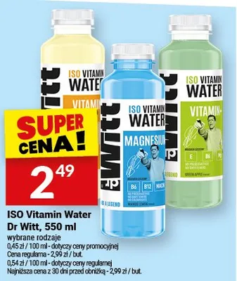 ISO Vitamin Water Magnesium, Vitamin C promocja w Twój Market