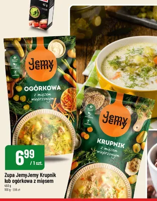 Zupa ogórkowa z mięsem wieprzowym JemyJemy promocja w POLOmarket