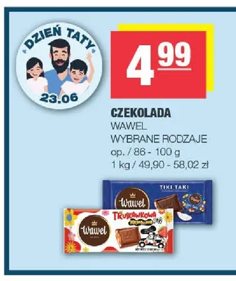 Czekolada Wawel Truskawkowa promocja w SPAR