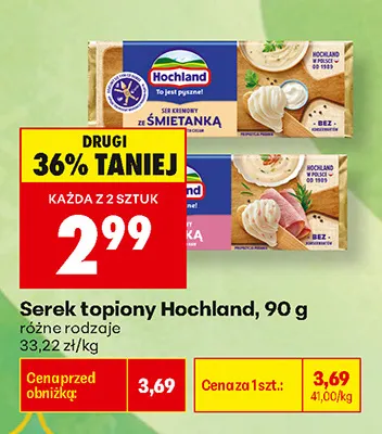 Serek topiony Hochland promocja w Biedronka