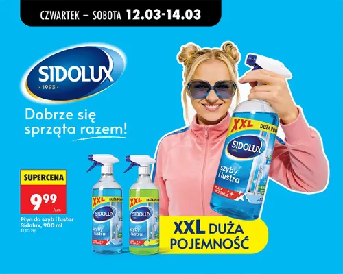 Płyn do szyb i luster 900 ml promocja w Biedronka