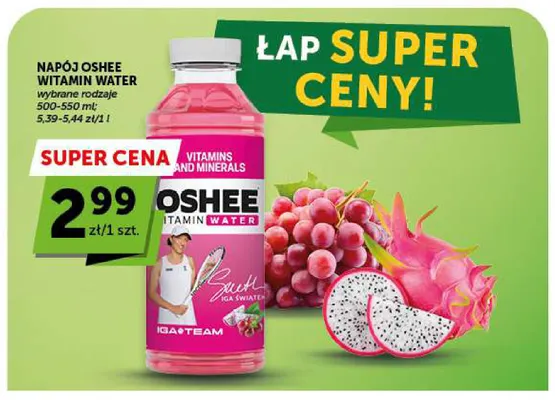 Napój Oshee Vitamin Water promocja w ABC