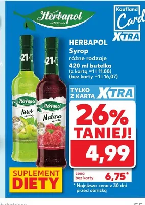 Syrop Herbapol kiwi promocja w Kaufland