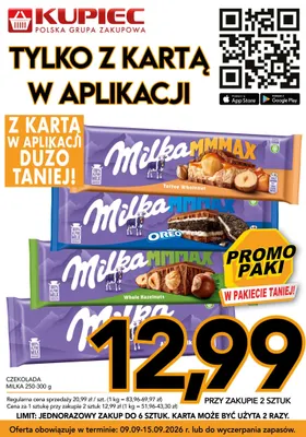 Czekolada Milka MMMAX Toffee Wholenut promocja w Kupiec
