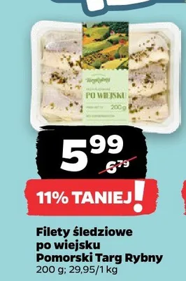 Filety śledziowe po wiejsku Pomorski Targ Rybny promocja w Netto
