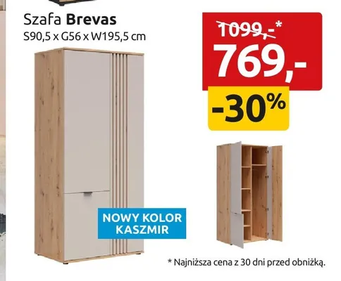 Szafa Brevas promocja w Black Red White
