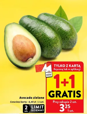 Avocado zielone promocja w Intermarche