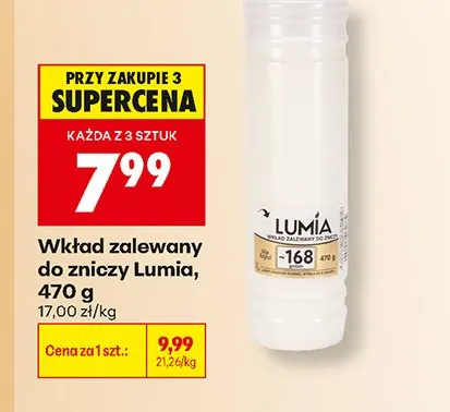 Wkład zalewany do zniczy Lumia promocja w Biedronka
