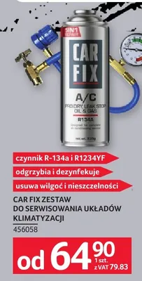 Zestaw do serwisowania układów klimatyzacji Car Fix promocja w Selgros