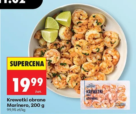 Krewetki obrane gotowane promocja w Biedronka
