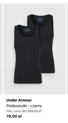 Podkoszulki Under Armour 2-pak czarny promocja w Lounge by Zalando