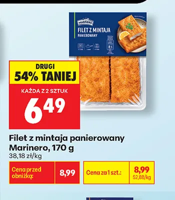 Filet z mintaja panierowany Marinero promocja w Biedronka