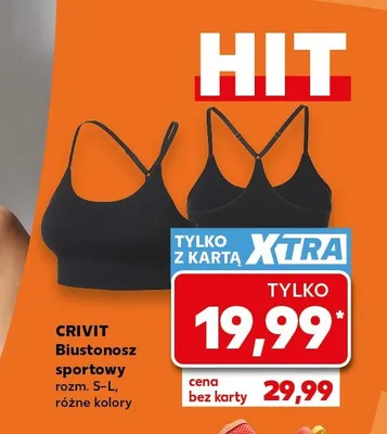 Biustonosz sportowy CRIVIT promocja w Kaufland