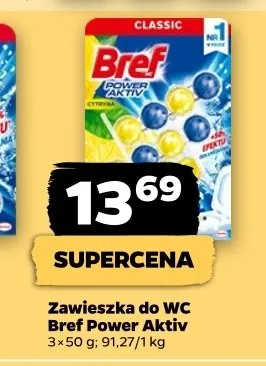 Zawieszka do WC Bref Power Aktiv 3-pak promocja w Netto