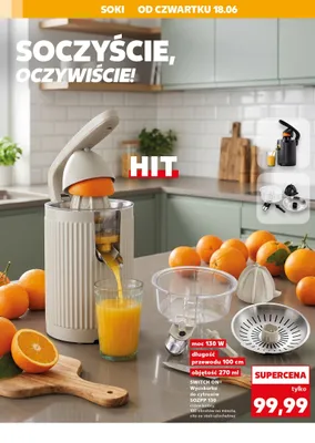 Wyciskarka do cytrusów SWITCH ON promocja w Kaufland