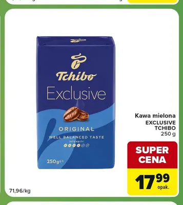 Kawa mielona Exclusive Tchibo promocja w Carrefour Express