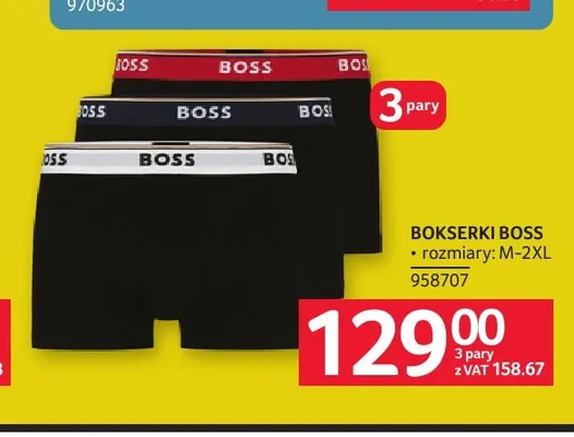 Bokserki BOSS 3-pak promocja w Selgros