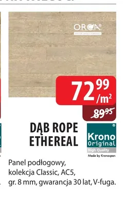 Panel podłogowy Dąb Rope Ethereal Krono Original promocja w Dobre Dla Domu