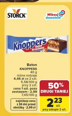 Baton Knoppers Orzechowy promocja w Carrefour