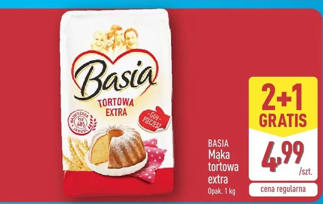 Mąka tortowa extra promocja w Aldi