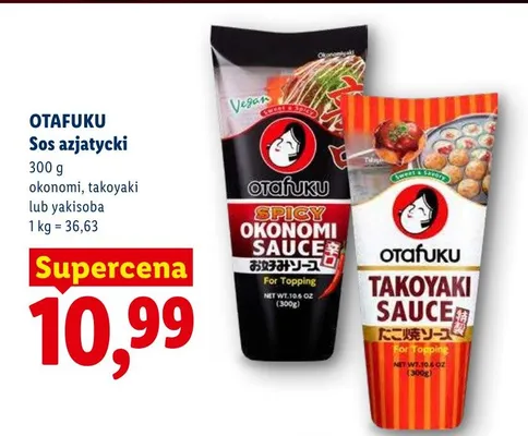 Sos azjatycki okonomi Otafuku promocja w Lidl