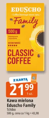 Kawa mielona Eduscho Family promocja w Leclerc