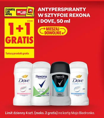 Antyperspirant w sztyfcie Dove Classic Fresh promocja w Biedronka