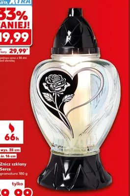 Znicz szklany Serce promocja w Kaufland