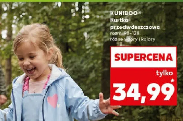 Kurtka przeciwdeszczowa różne wzory i kolory promocja w Kaufland