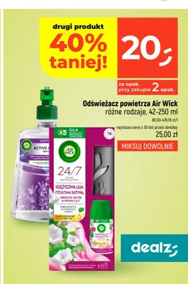 Odświeżacz powietrza Air Wick Active Fresh Refill Pola Lawendy promocja w Dealz