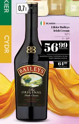 Likier Baileys Irish Cream promocja w POLOmarket