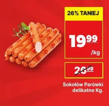 Parówki delikatne Sokołów promocja w API Market