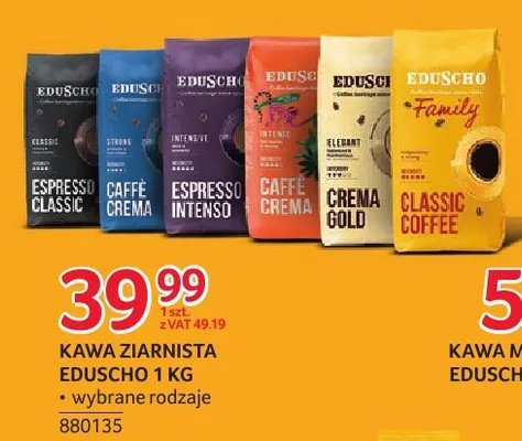 Kawa ziarnista Eduscho promocja w Selgros