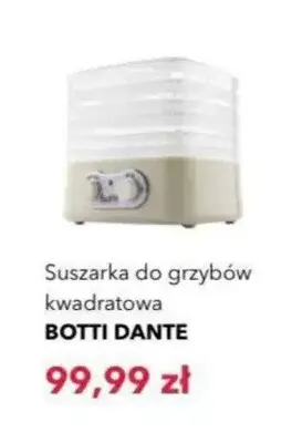 Suszarka do grzybów kwadratowa Botti Dante promocja w Nela