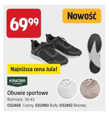 Obuwie sportowe KAYOBA promocja w Jula