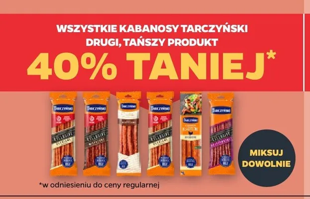 Kabanosy Tarczyński promocja w Netto
